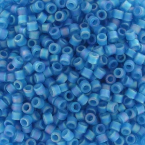 Miyuki Delica 11/0 DB0862 - Mat Transparent Capri Blue AB