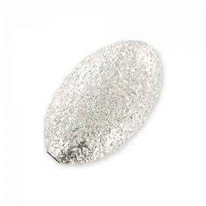 Aceituna diamantada Plata 925 10x6 mm x4