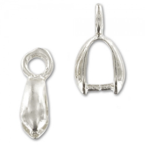 Enganches para colgante 11 mm plateado x4