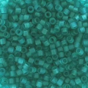 Miyuki Delica 11/0 DB1268 - Mat Transparent Caribbean Teal x8g