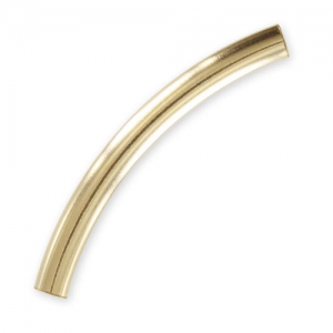Tubo curvo 30x3 mm en Gold filled x1