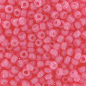 Rocalla Miyuki 11/0 1385 - Dyed Opaque Carnation Pink x8g