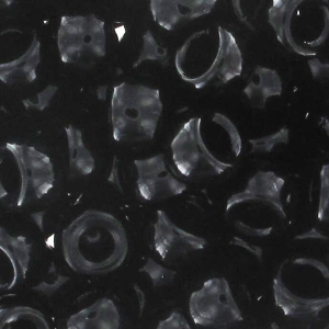 Cuentas de Rocalla Matubo 7/0 - 3,5 mm, color negro, 10 g