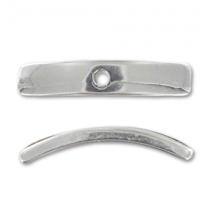 Separadores arqueado 19 mm Chapado Plateado envejecido x4
