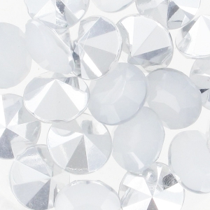 Cabujón redondo 8 mm White Opal x20