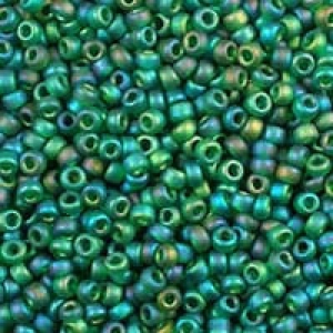 Rocalla Miyuki 15/0 156FR - Mat Tr Dark Emerald AB x8g