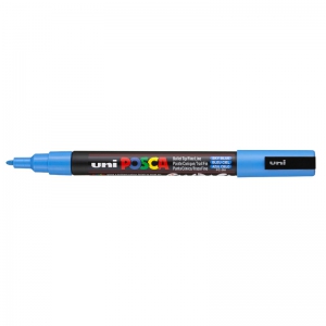 Marcador Posca Punta cónica fina 1.3 mm Azul Cielo