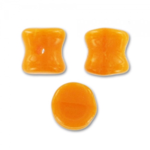 Diabolo Shape Pellet Beads 4x6 mm Naranja Mandarina x50