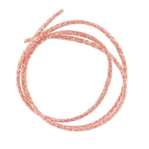 Cordón metálico Mokuba 2 mm - Hilo de cobre Dorado x1m
