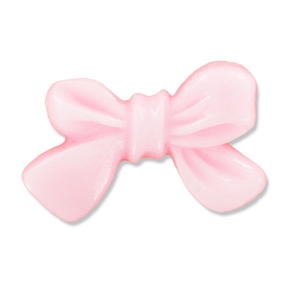 Cabujón nudo de resina 23x14 mm Rosa claro