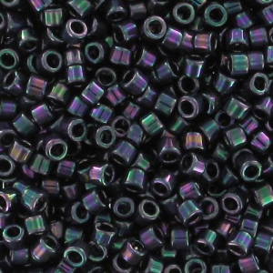 Miyuki Delica 11/0 DB1001 - Metallic Plum Emerald Gold Iris x8g