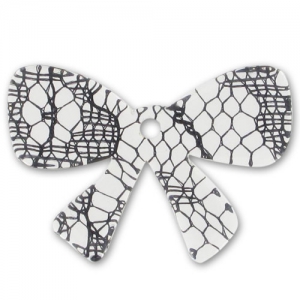 Nudo 19x28 mm encaje negro x1