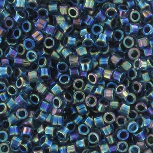 Miyuki Delica 11/0 DB0085 - Blue Lined Aqua AB