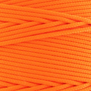 Hilo nilón trenzado 1.1 mm Naranja Flúor x1m