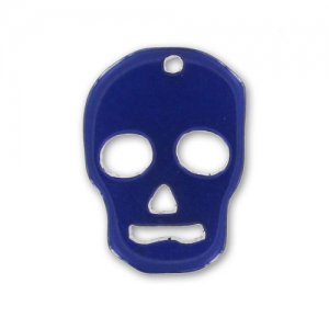 Colgante calavera 23 mm Dark Indigo x1