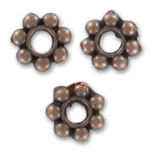 Separadores de metal 5 mm cobre antiguo x20