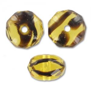Donuts 9x6 mm Tortoise  x25
