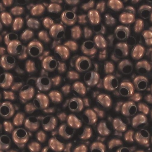 Rocallas de metal 11/0 cobre antiguo x10g