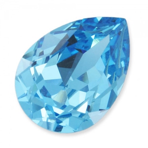 Cabuchón PureCrystal 4320 pera 18x13 mm Aquamarine x1