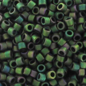 Miyuki Delica 11/0 DB0327 - Mat Metallic Dark Green Iris x8g