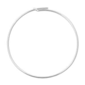 Criollas a decorar 45 mm x 0.7 mm de Plata 925 x2