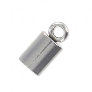 Terminales cilíndricos para cordón 4 mm Acero inox x4