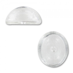 Ovalado de vidrio para decorar 24x20x12 mm x1
