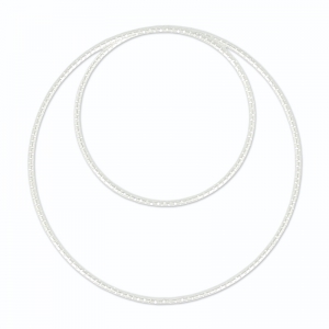 Separador rond doble decorativo 40 mm de Plata 925 x1