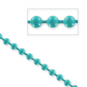 Cadena de bolas 3,2 mm Green Turquoise x 1m