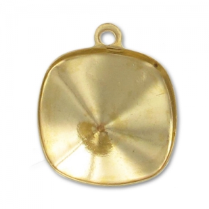 Engaste para pegar PureCrystal 4470 12 mm 1 anilla dorado x1