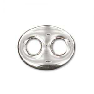 Separador grano de café 12x9 mm Plata 925 x1