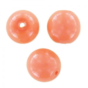 Cuentas redondas Shiny 4 mm Peach Coral x50