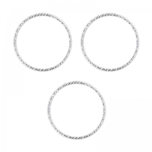 Anillos con efectos brillantes 10mm Plata 925 x10