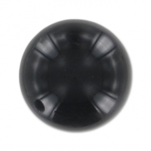 Perladas semi-agujereadas 10 mm Black Onyx x2