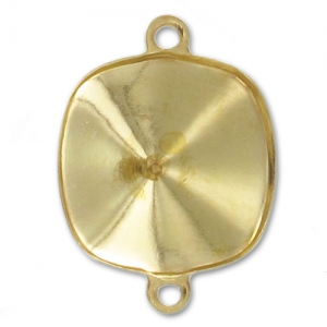 Engaste para pegar PureCrystal 4470 12 mm 2 anillas dorado x1