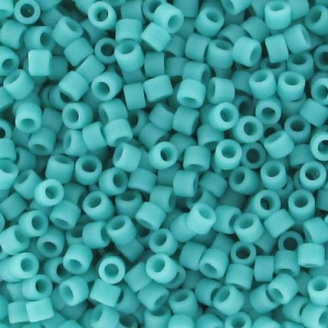 Miyuki Delica 11/0 DB0759 - Mat Opaque Turquoise Green