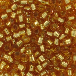 Miyuki Delica 10/0 DBM0042 - Gold Silver Lined