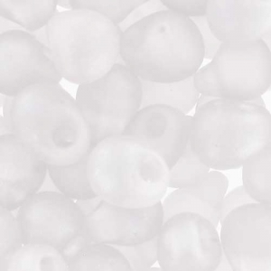 Mini-gotas Miyuki 3.4 mm DP131FR - Tr Crystal Mat AB x8g