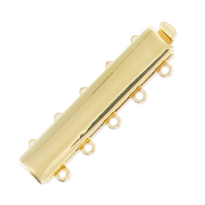 Cierre 5 vías 9x30 mm dorado