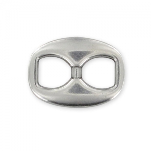 Separador pajarita 13x18 mm Chapado Plateado envejecido x1