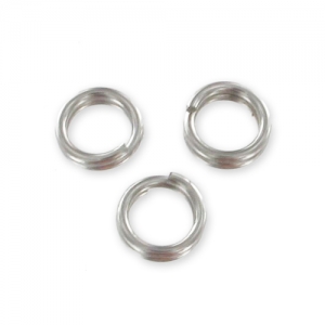 Anillas dobles 5x0.7 mm Acero inox x100