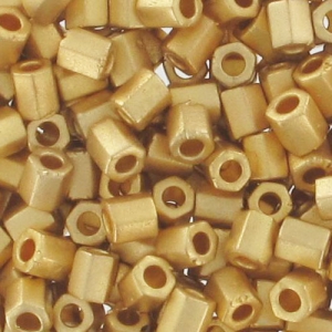 Rocalla Miyuki 11/0 Hex Cut 191F - Mat 24kt Gold Plated x5g
