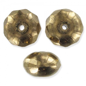Donuts 9x6 mm Gold Bronze x25