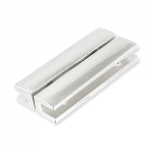 Cierre magnético 40x18 mm plateado x1