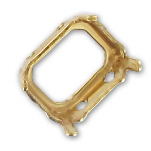 Engaste PureCrystal 4600 Rectangular 10x8 mm dorado