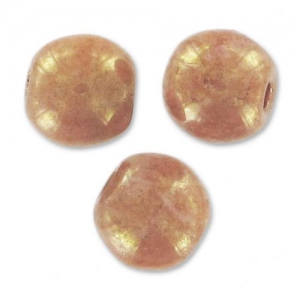 Cuentas redondas 3 mm Opaque Luster Rose x50
