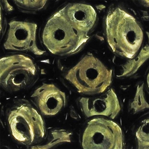 SuperDuo 2,5x5 mm Jet Green Luster x10g