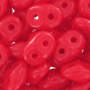 SuperDuo 2,5x5 mm Red Coral x10g