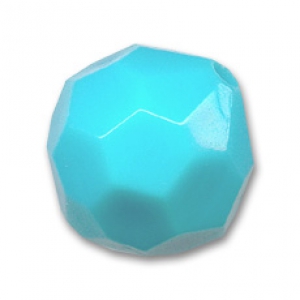 Redonda facetada 14 mm Turquesa x1