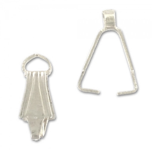 Anillas estriadas para colgantes 10 mm plateada x5